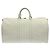 Keepall Borsa Boston in Taurillon Louis Vuitton Bianco - vista 2
