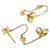 Orecchini a catena Petit Louis Vuitton M00390 D'oro - vista 3