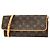 Louis Vuitton Twin Monogram Canvas GM Marrone