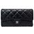 CHANEL CLASSIC TIMELESS MATTELETT-LEDER GELDBÖRSE SCHWARZ