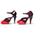 NUOVE CHANEL RUNWAY G26038 ESCARPIN 37.5 PELLE LACCATA E TELA SHOES  - vista 2