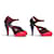 NUOVE CHANEL RUNWAY G26038 ESCARPIN 37.5 PELLE LACCATA E TELA SHOES  - vista 3