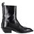 Botas de cano curto Luis em couro preto Aeyde