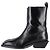 Botas de cano curto Luis em couro preto Aeyde - vista 5