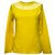 Moschino Boutique Cutout Accent Pullover aus gelber Viskose