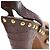 Sandali con platform Miu Miu in pelle marrone con stampa coccodrillo - vista 11