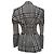 Burberry Stripe & Check Corset Blazer in Multicolor Polyester Multiple colors - view 3