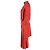 Abito midi Chloé con collo alto e bottoni sulla schiena in seta rossa Rosso Bordò - vista 2