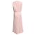 Vestido midi sin mangas Max Mara en lana rosa camel - vista 3