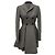 Abrigo acampanado de doble botonadura Alexander Mcqueen en lana gris