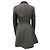 Abrigo acampanado de doble botonadura Alexander Mcqueen en lana gris - vista 3