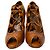 Stivaletti brogue con punta aperta in pelle marrone Ralph Lauren Collection - vista 2