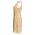 Vestido corto de encaje Dolce & Gabbana en algodón beige - vista 2