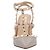 Escarpins Rockstud en cuir marron Valentino Garavani Gris - vue 6