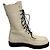 Stivaletti combat con lacci Patty di The Row in pelle bianca Bianco