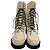Stivaletti combat con lacci Patty di The Row in pelle bianca Bianco - vista 3