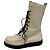 Stivaletti combat con lacci Patty di The Row in pelle bianca Bianco - vista 4