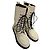 Stivaletti combat con lacci Patty di The Row in pelle bianca Bianco - vista 6