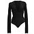 Body Alexandre Vauthier con scollo a V in viscosa nera Nero