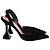 Décolleté slingback Amina Muaddi Holli 95 in velluto nero