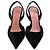 Décolleté slingback Amina Muaddi Holli 95 in velluto nero - vista 2