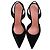 Décolleté slingback Amina Muaddi Holli 95 in velluto nero - vista 5