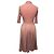 Prada Midi-Kleid aus rosa Wolle mit Rippstrick und Plissee Pink - Ansicht 4