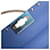 Petit sac à bandoulière Valentino Garavani Small Rockstud Spike en cuir matelassé bleu  - vue 22