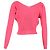 Cárdigan corto La Maille Pralu de Jacquemus en viscosa rosa Castaño - vista 3