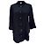 Khaite Button-Down-Hemd aus Acetat in Navy Blue Blau Marineblau
