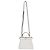 Fendi Petite Peekaboo I See U Handtasche aus grauem Lammleder