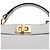 Fendi Petite Peekaboo I See U Handtasche aus grauem Lammleder - Ansicht 12