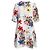 Abito Mini Stampato Floreale Emmie di Erdem in Seta Multicolore