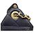 Timeless Mini Chanel 25 in pelle caviar trapuntata nera D'oro Metallico - vista 6