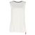Top sin mangas peplum en seda blanca Marni Blanco Crudo - vista 3