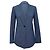 Theory Single-Breasted Blazer in Navy Blue Wool