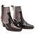 Stivaletti Western Ganni in pelle multicolore Stampa python - vista 4