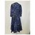 Vestido midi evasé estampado en algodón azul Marni - vista 3