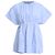 Camicetta a maniche corte Victoria Beckham in cotone azzurro Blu Blu chiaro