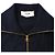 Céline Celine Triomphe Zip-Up Pullover aus Navy Blue Kaschmir Blau Marineblau - Ansicht 8