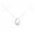 Autre Marque Collana in oro bianco 10K e diamanti Argento
