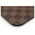 Bolso Neverfull Damier Louis Vuitton Castaño - vista 3