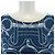Hermès EPERON D'OR BANDANA Twill Reine Top Bianco Blu navy - vista 5