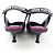 Décolleté con paillettes Louis Vuitton Nero Rosa - vista 5