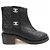 Timeless Chanel Lederstiefel Schwarz