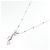 Autre Marque Weißer Saphir Halskette PT900 PT850 Silber - Ansicht 2