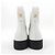Timeless Botas de couro de bezerro Chanel Branco - vista 5