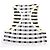 Louis Vuitton LVChain Kleid Schwarz Weiß Roh - Ansicht 5