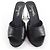 Timeless Sandali Chanel COCO Mark in pelle Nero Argento - vista 4