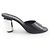 Timeless Sandali Chanel COCO Mark in pelle Nero Argento - vista 6